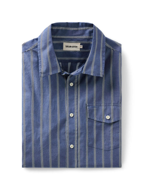 The Quincy Shirt in Bay Stripe