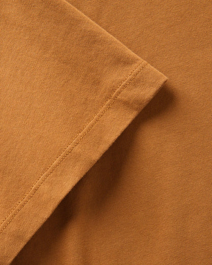 The Regenerative Cotton Tee in Saffron
