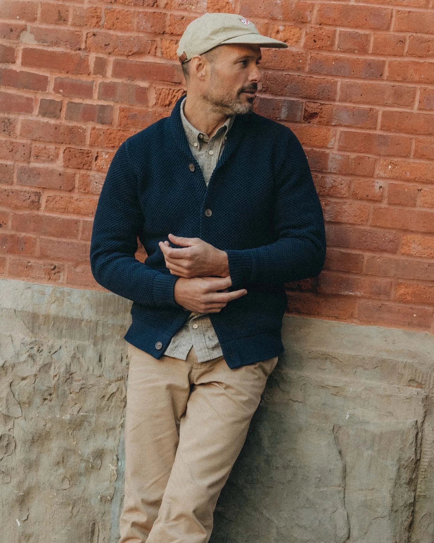 The Crawford Sweater in Navy