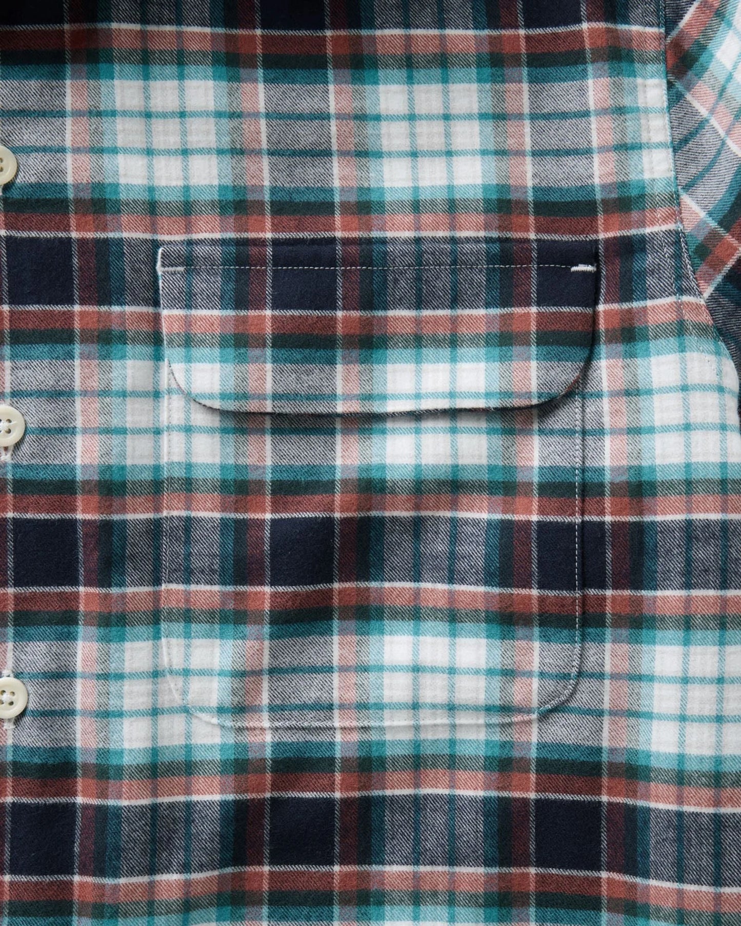 The Shore Shirt in Harbor Check Portuguese Flannel