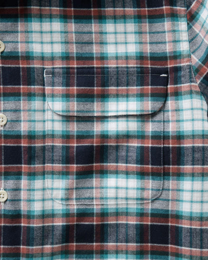 The Shore Shirt in Harbor Check Portuguese Flannel
