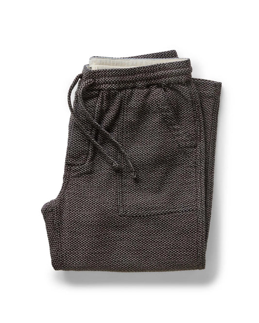 The Breakwater Pant in Charcoal Sashiko