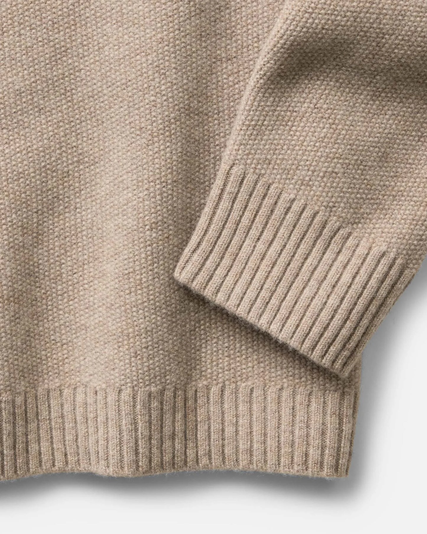 The Newton Sweater Polo in Heather Oatmeal