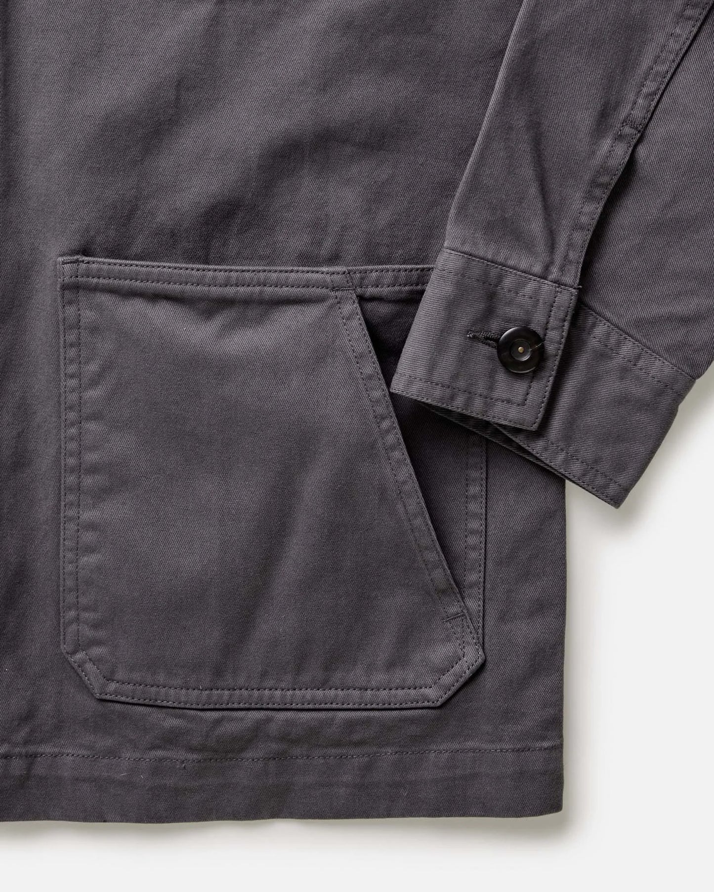 The Ojai Jacket in Organic Charcoal Foundation Twill