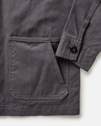 The Ojai Jacket in Organic Charcoal Foundation Twill