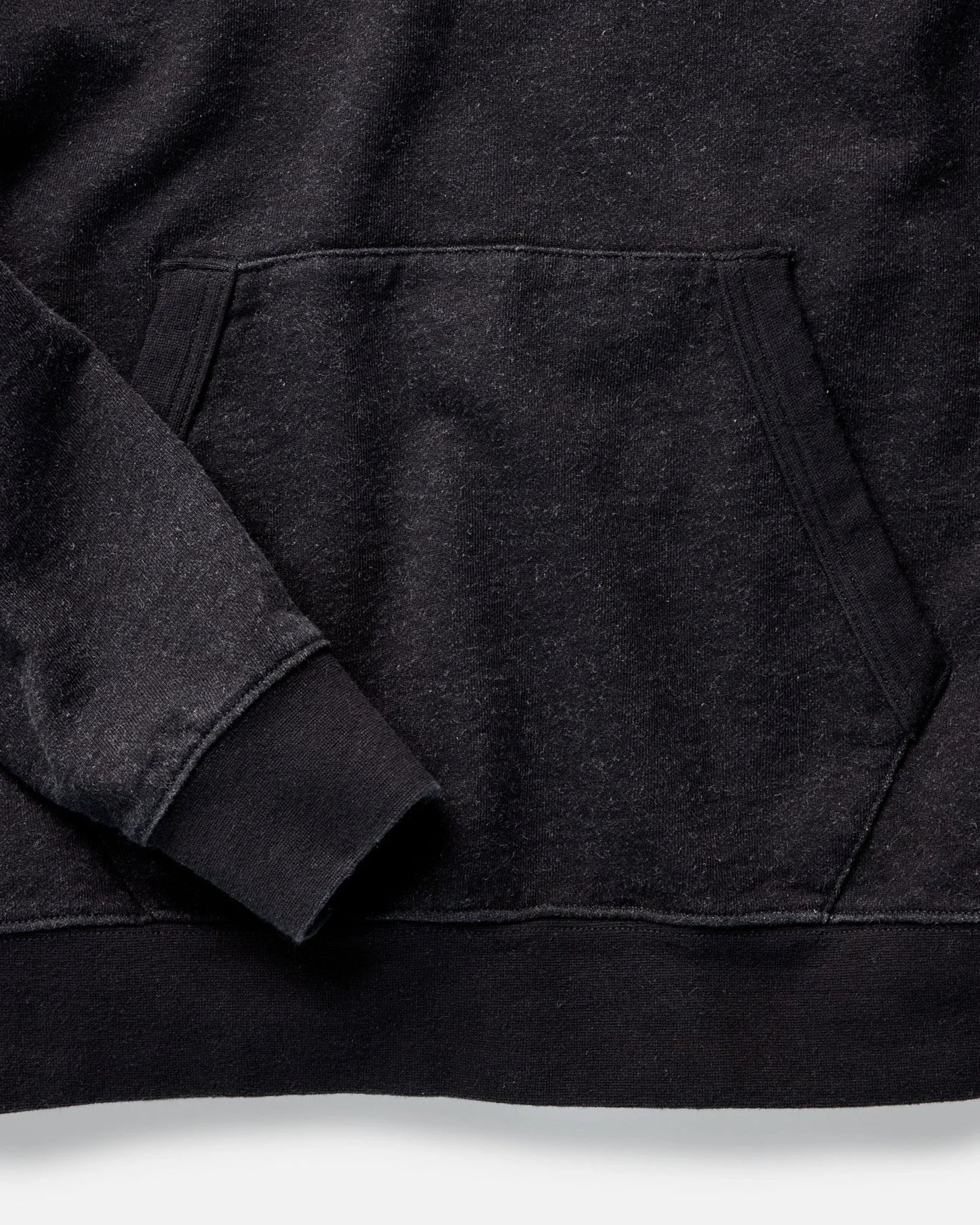 The Sunset Hoodie in Black Indigo Terry