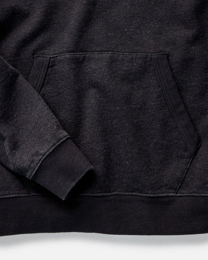 The Sunset Hoodie in Black Indigo Terry