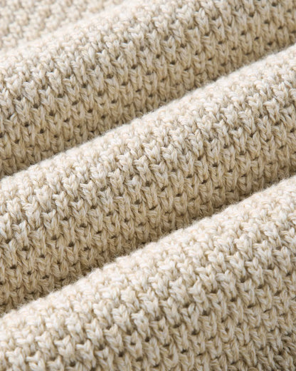 The Crawford Crew Sweater in Marled Natural