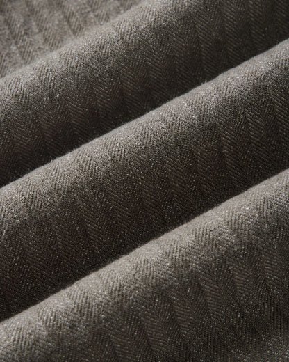 The Emlen Pant in Smoked Olive Herringbone