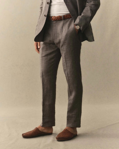 The Stevens Trouser in Morel Micro Check
