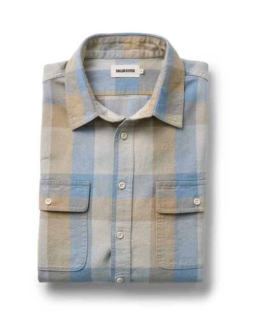 The Craftsman Shirt in Blue Sky Check