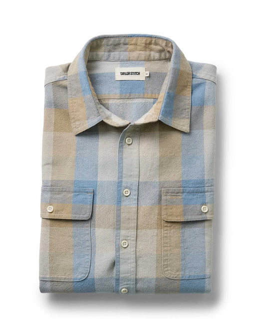 The Craftsman Shirt in Blue Sky Check