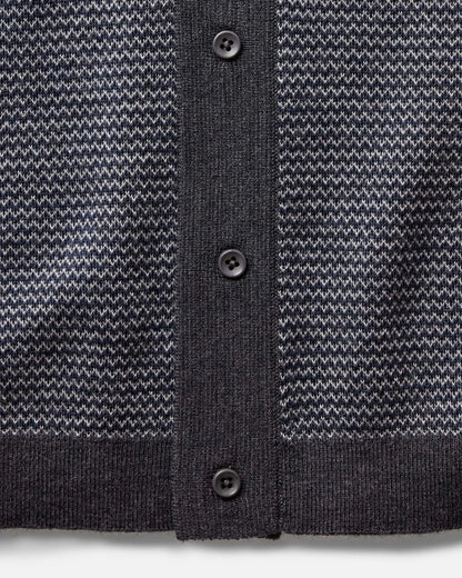 The Nichols Polo in Navy Birdseye Merino