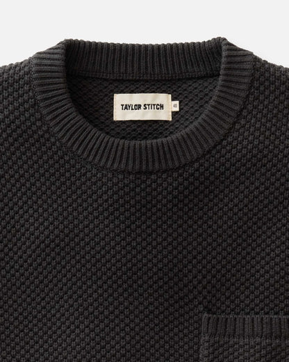 The Crawford Crew Sweater in Charcoal