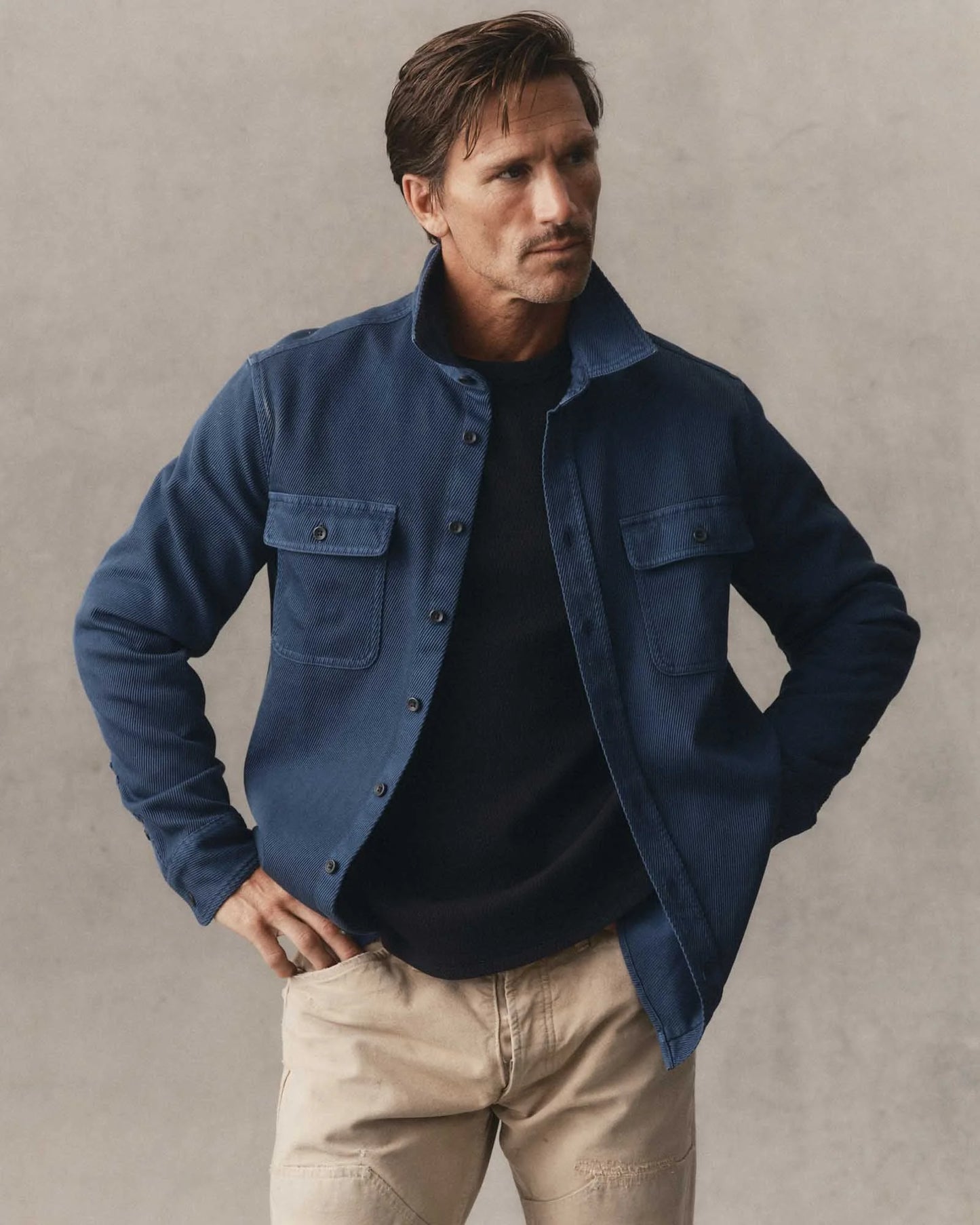 The Ledge Shirt in Atlantic Twill