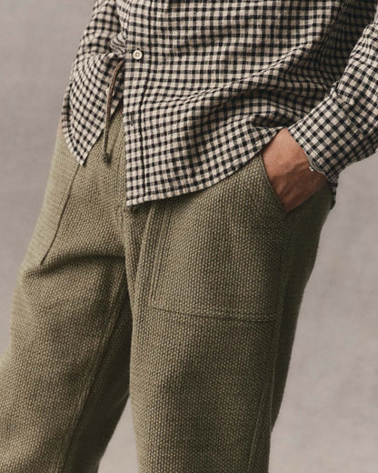 The Breakwater Pant in Cypress Sashiko