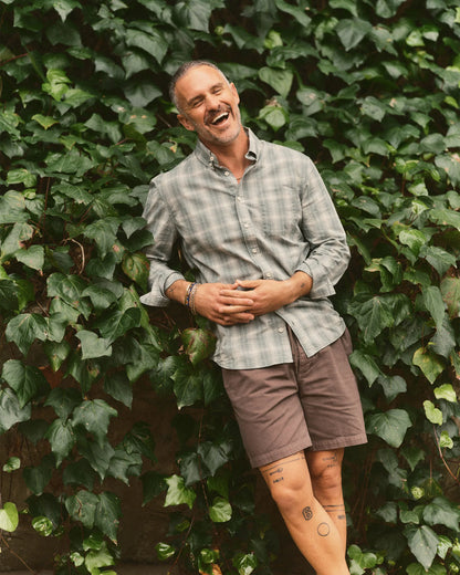 The Apres Short in Organic Espresso Foundation Twill