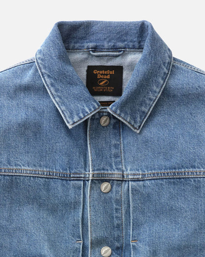 The Haight Jacket in Light Wash Hemp Denim