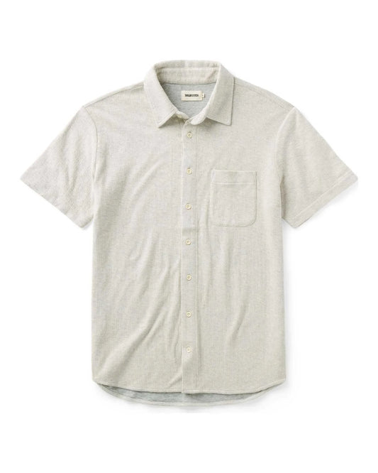 The Short Sleeve California in Heather Oat Double Knit
