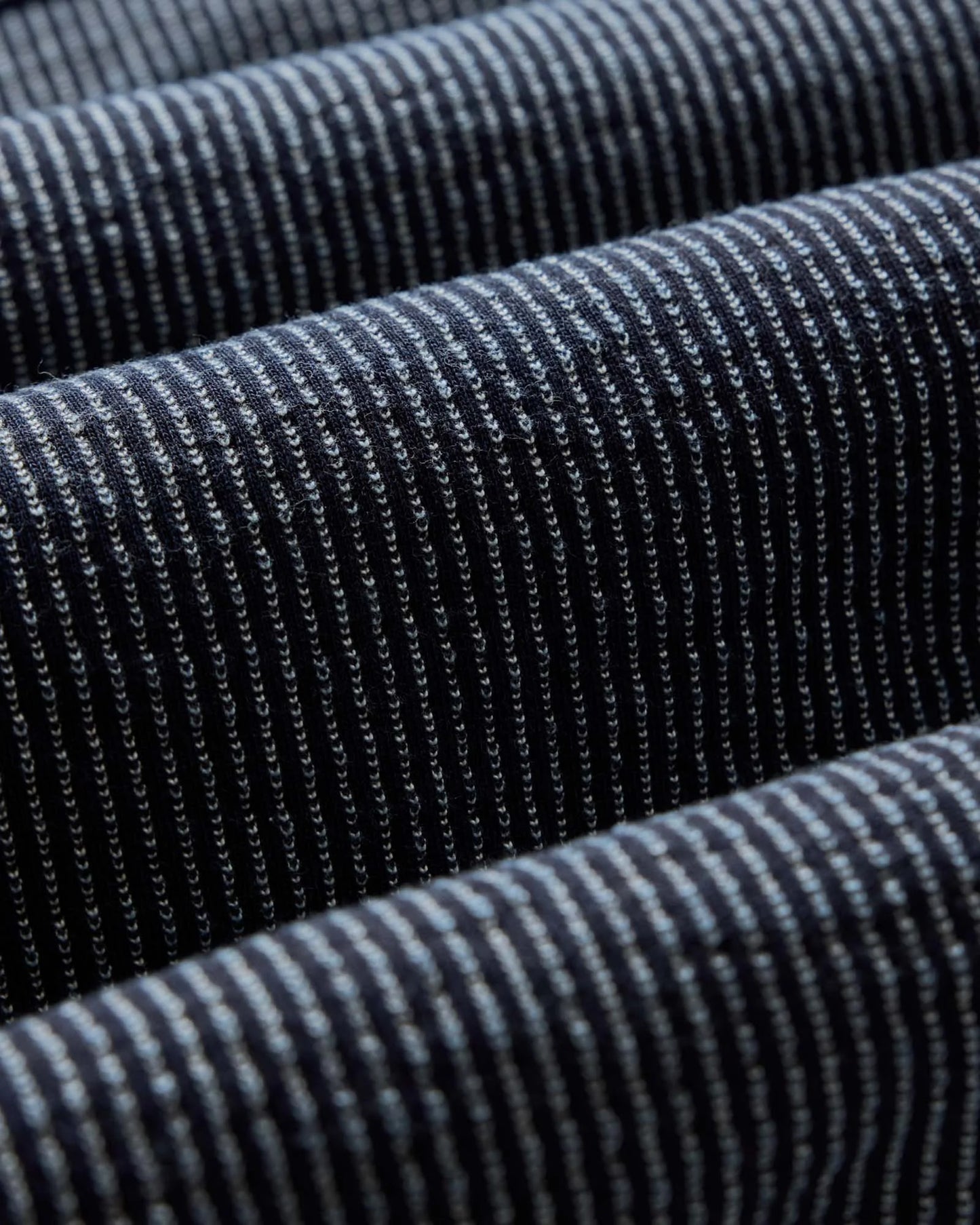 The Jackson Jacket in Rinsed Indigo French Terry Stripe