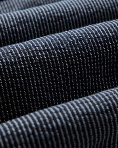 The Jackson Jacket in Rinsed Indigo French Terry Stripe