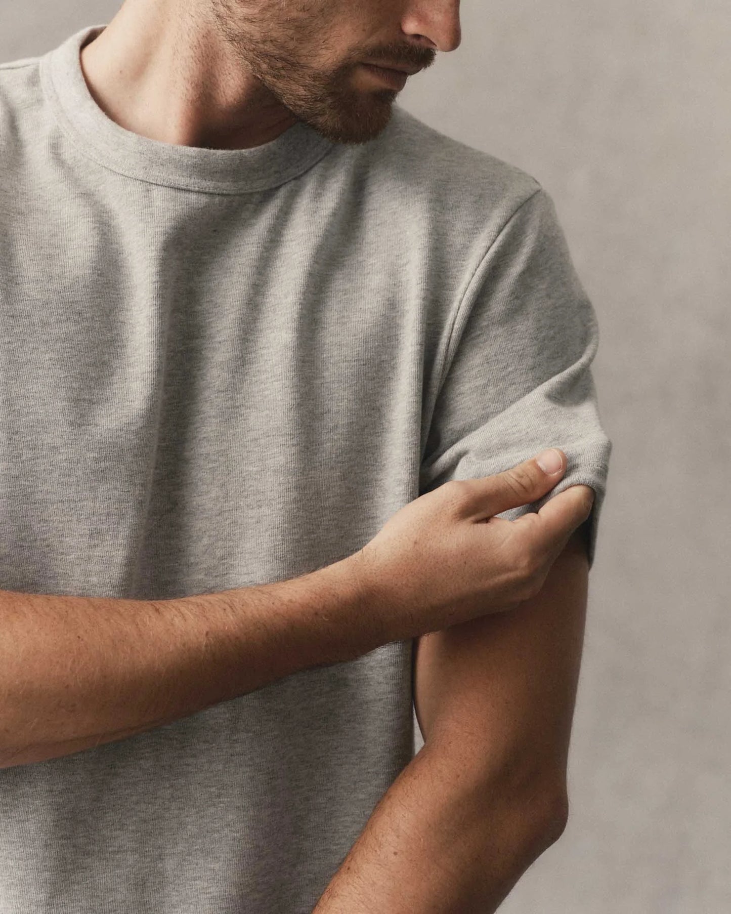The Organic Cotton Shop Tee in Heather Grey