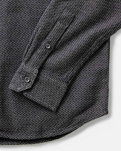 The Utility Shirt in Charcoal Sashiko