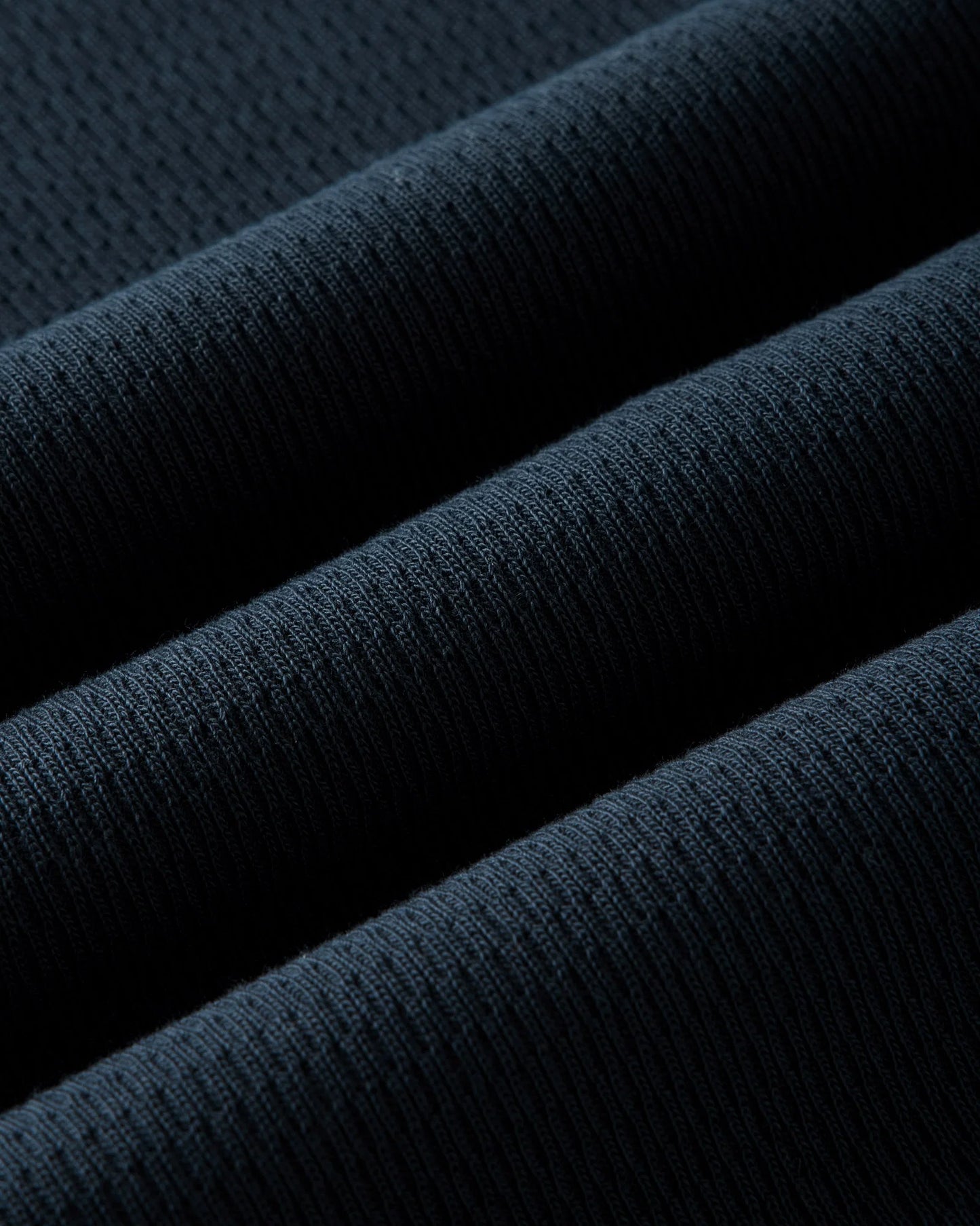 The Organic Cotton Crew in Dark Navy Waffle