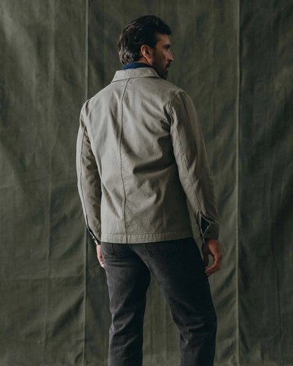 The Ojai Jacket in Organic Smoked Olive Foundation Twill