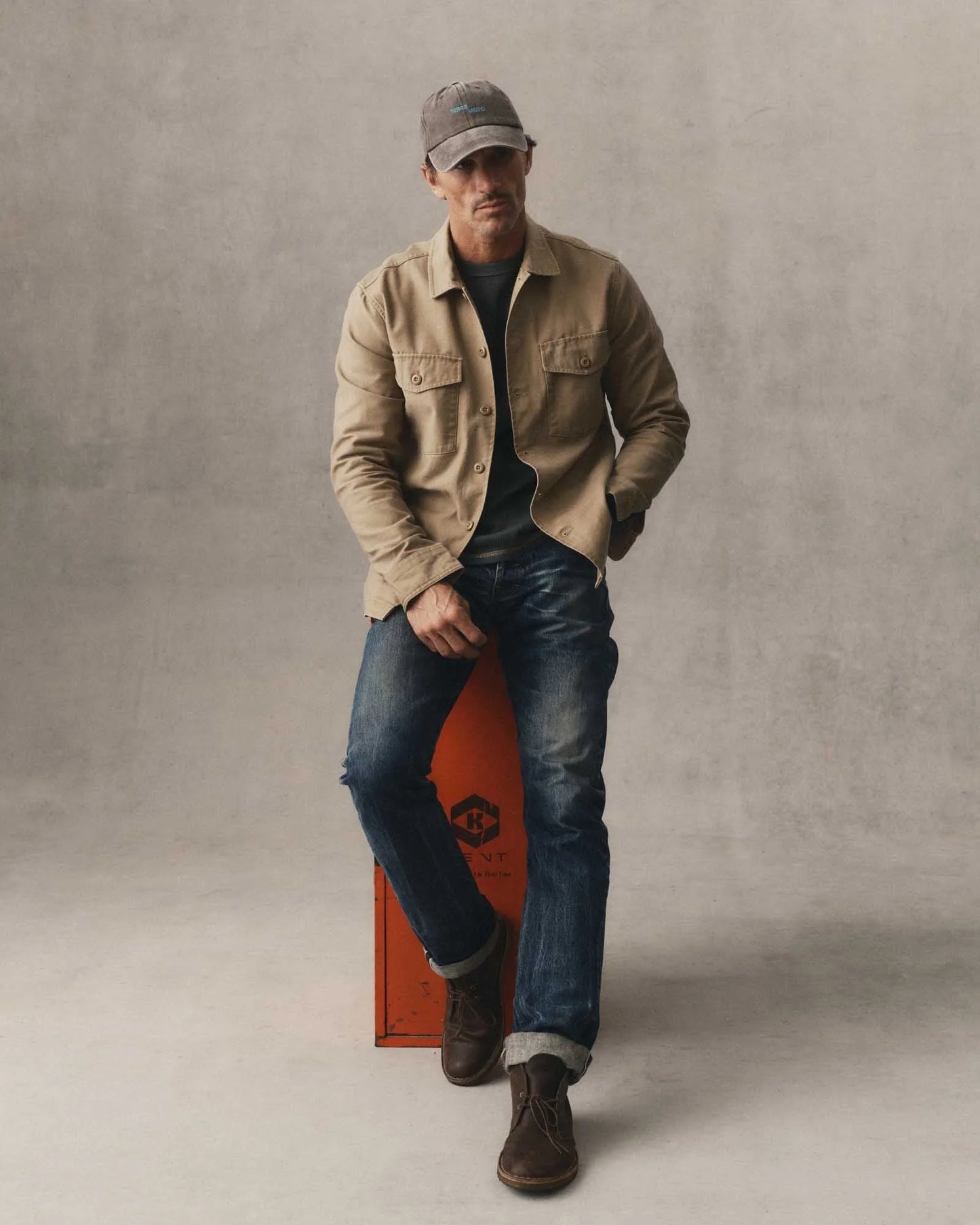 The Surplus Shirt in Field Khaki Reverse Sateen