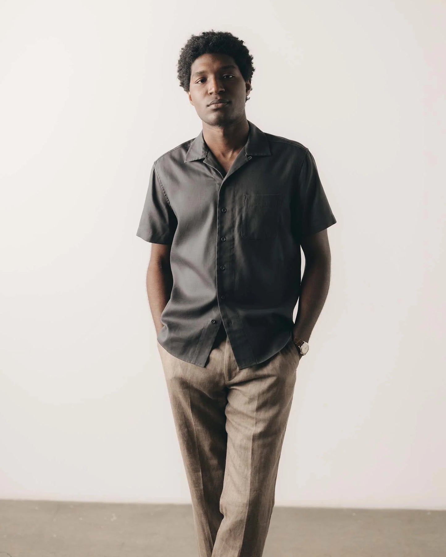 The Hawthorne Shirt in Asphalt