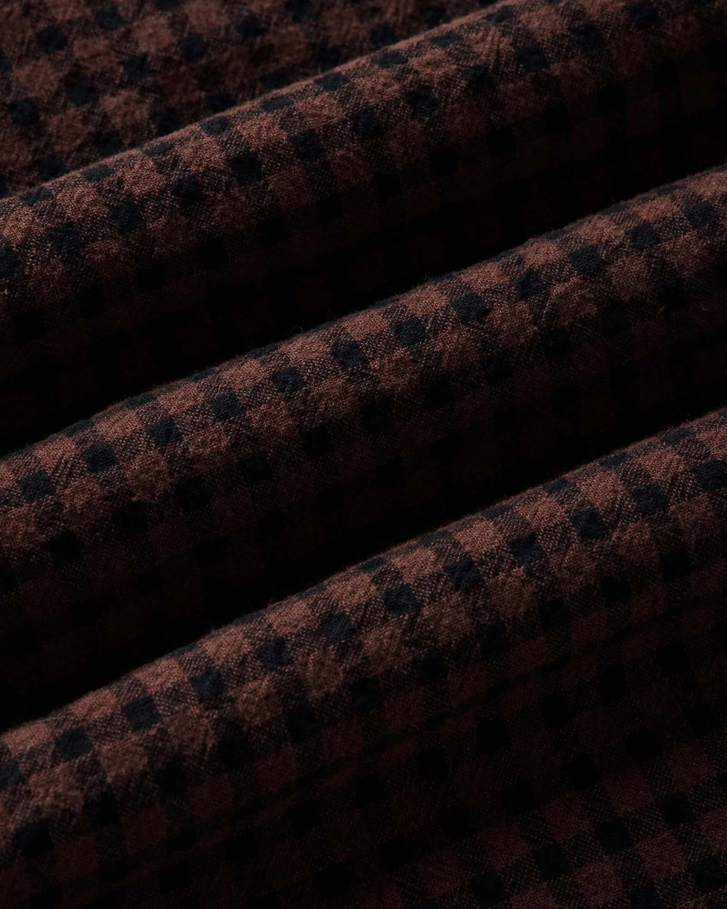 The California Shirt in Black Cherry Gingham