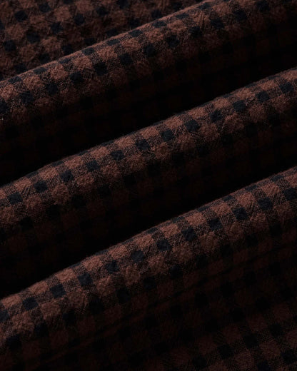 The California Shirt in Black Cherry Gingham