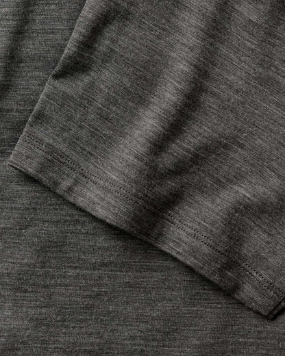 The Merino Polo in Heather Army