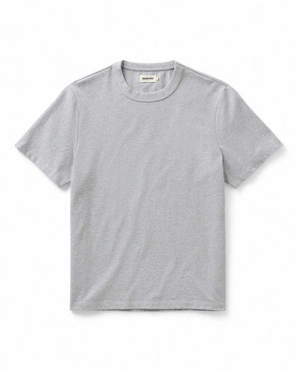 The Organic Cotton Shop Tee in Heather Grey