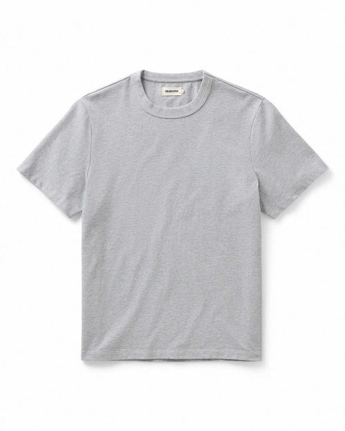 The Organic Cotton Shop Tee in Heather Grey