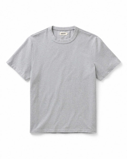 The Organic Cotton Shop Tee in Heather Grey