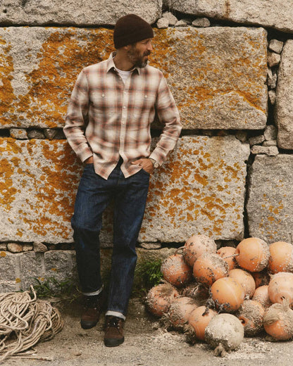 The Utility Shirt in Seaside Check Sashiko
