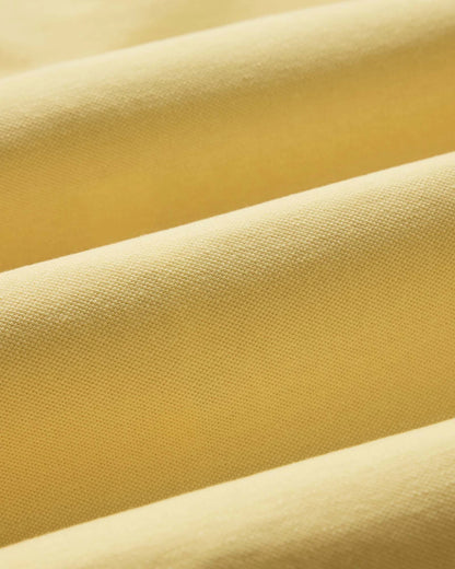 The Cotton Hemp Polo in Straw Pique