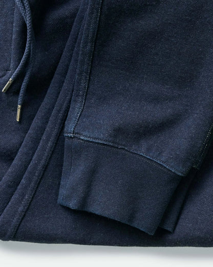The Sunset Pant in Rinsed Indigo Terry