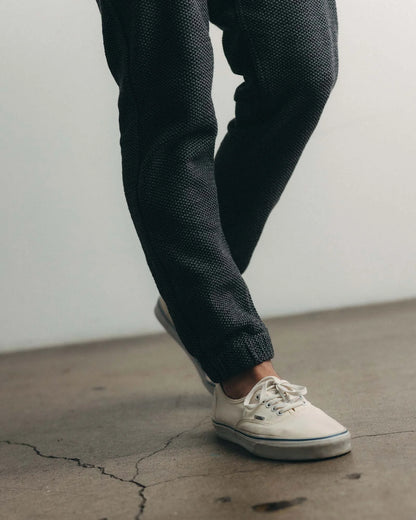 The Apres Pant in Charcoal Sashiko
