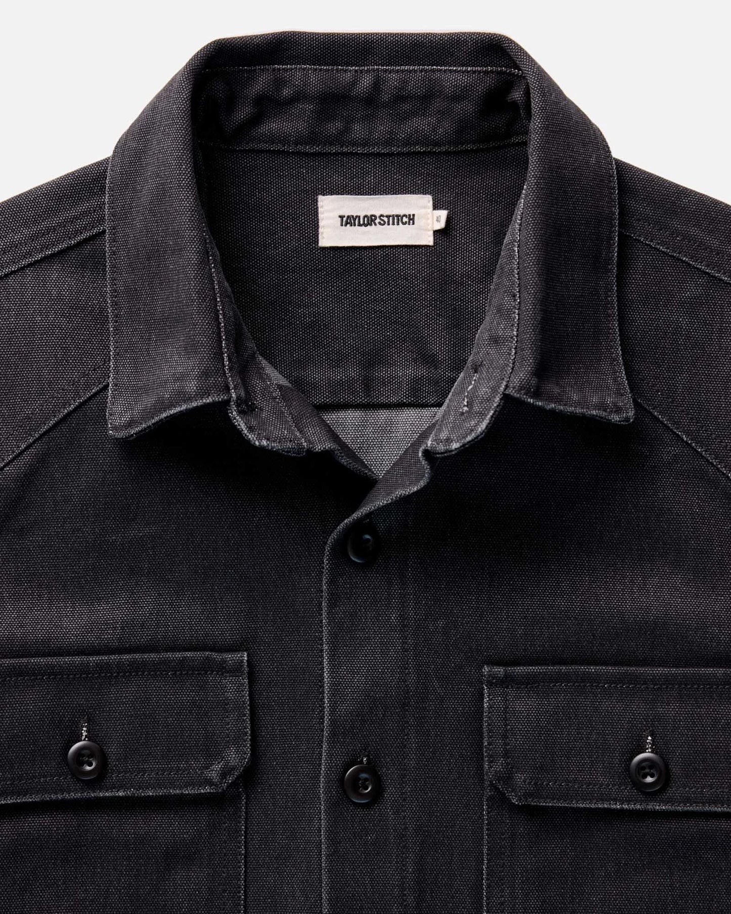 The Shop Shirt in Coal Chipped Canvas