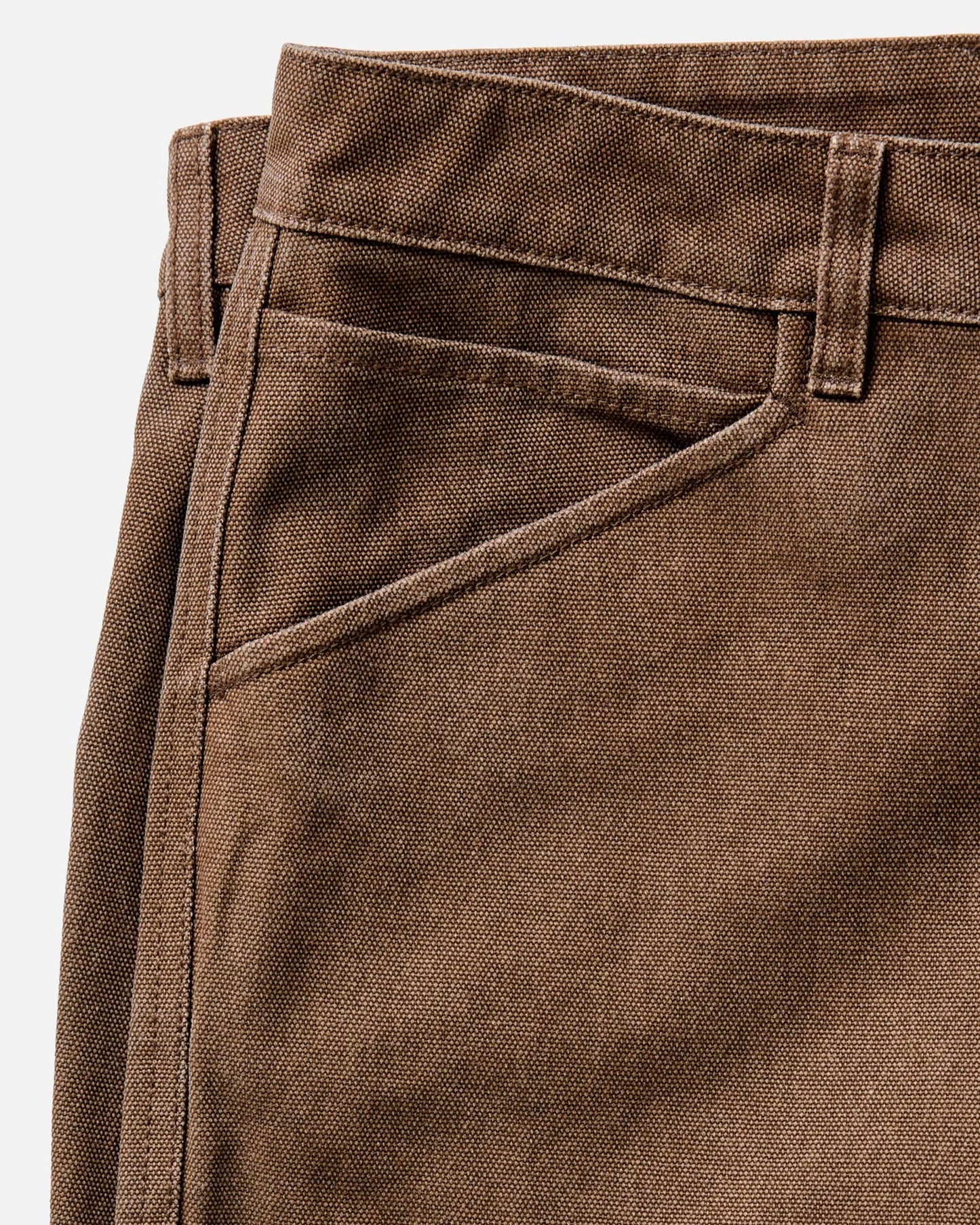 The Chore Pant in Aged Penny Chipped Canvas