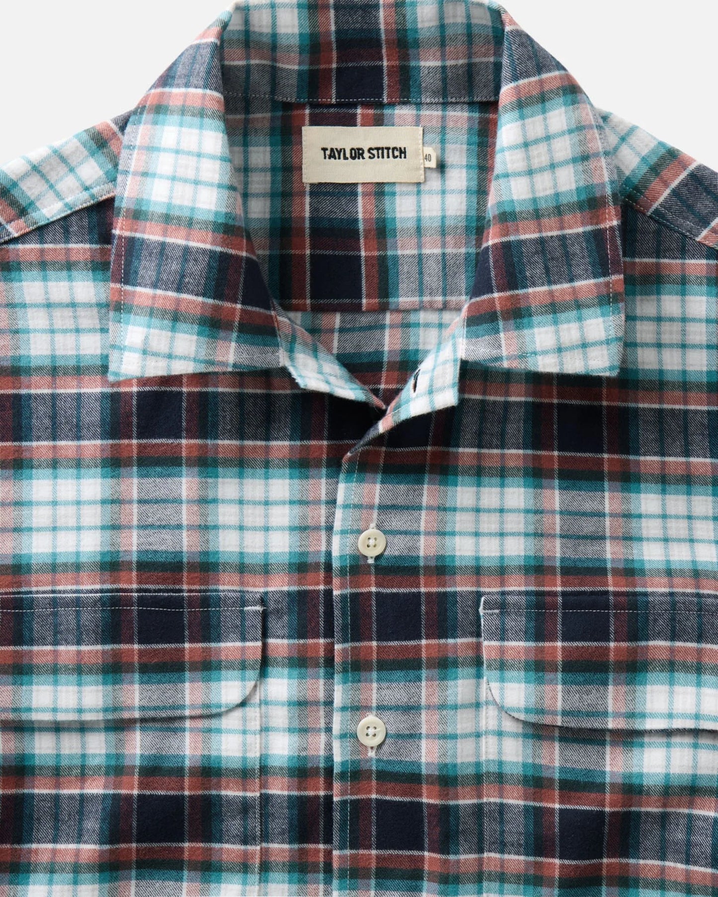 The Shore Shirt in Harbor Check Portuguese Flannel
