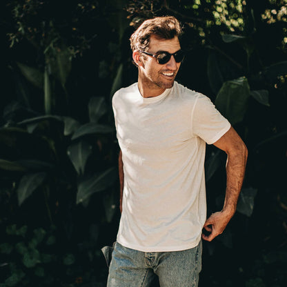 The Cotton Hemp Tee in Natural