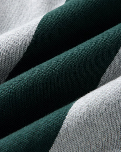 The Rugby Shirt in Dark Forest Stripe