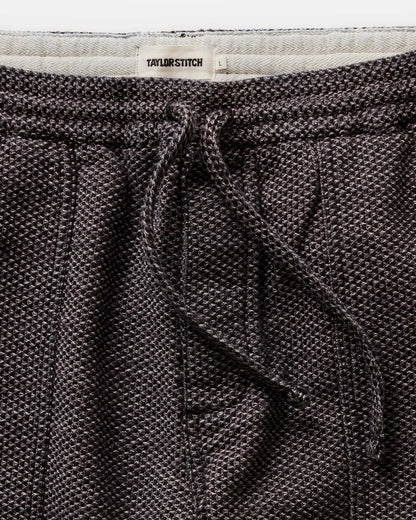 The Breakwater Pant in Charcoal Sashiko