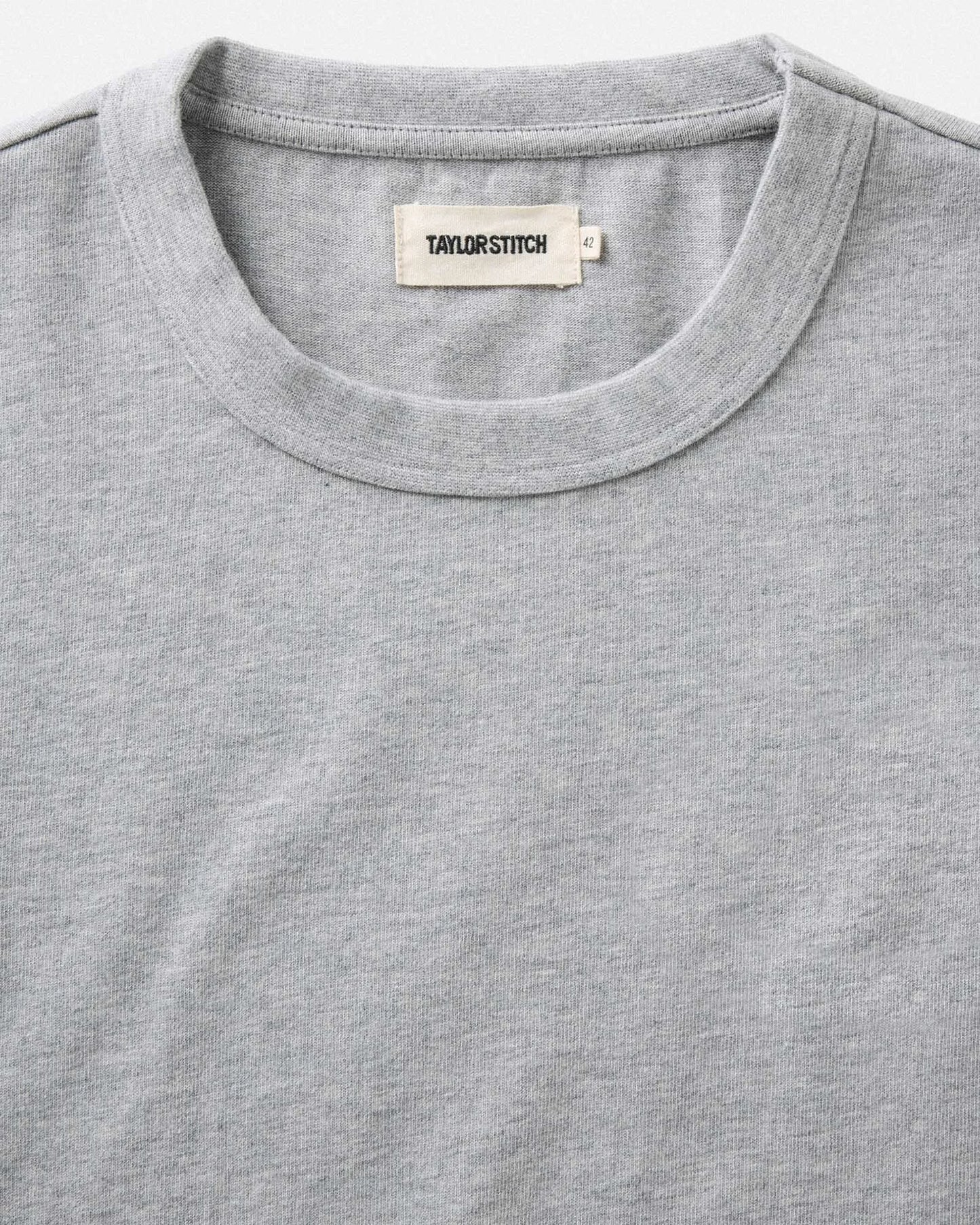 The Organic Cotton Shop Tee in Heather Grey
