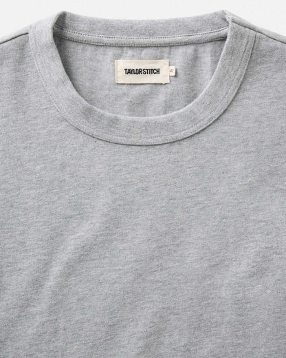 The Organic Cotton Shop Tee in Heather Grey
