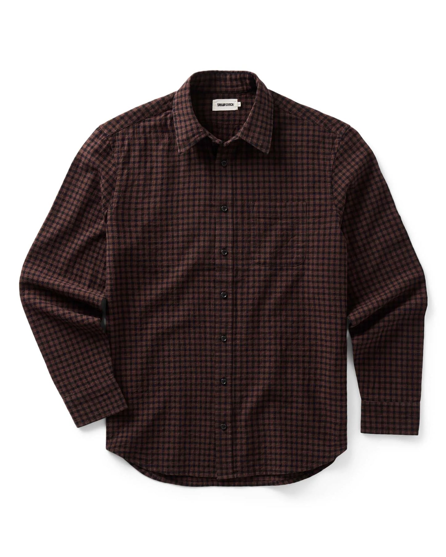 The California Shirt in Black Cherry Gingham